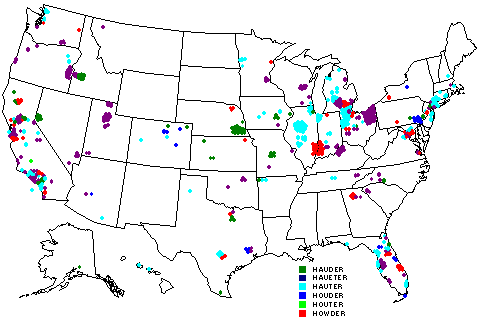 [IMAGE: Household Location by Surname Variation]