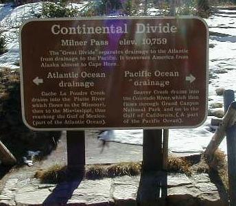 Milner Pass at Continental Divide