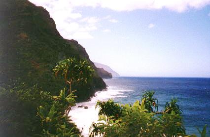 The Na Pali Coast in Kauai