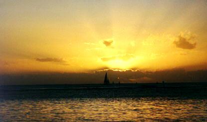 Sunset at Waikiki