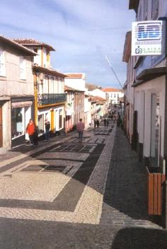 Shopping street in Terceira. My own photo.
