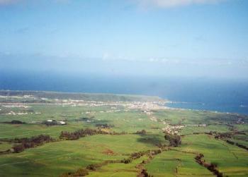 View towards Praia da Vitória from Serra do Cume. My own photo.