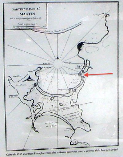 Antique Map of Fort Louis