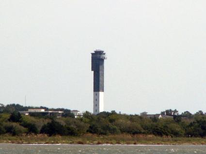 Modern Lighthouse from a Distance