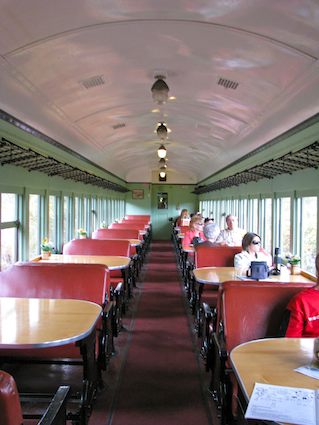 Inside an Antique Railroad Car