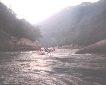 Narrow Rafting Channel