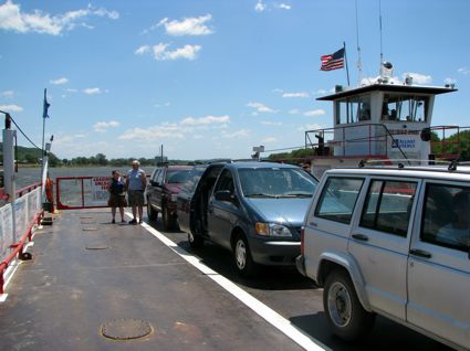 Cars Loaded on the Ferry Deck