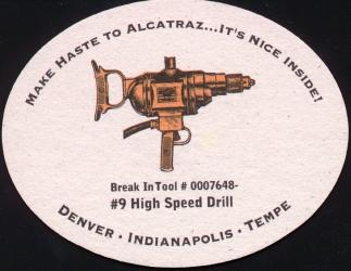 Alcatraz Brewery Coaster - Back