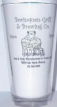 Borinquen Grill & Brewing Co. Pint Glass