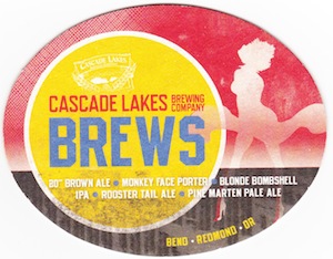 Cascade Lakes Brewing Co. Coaster