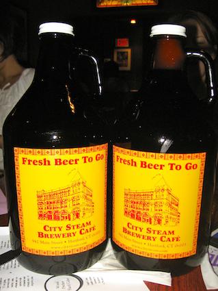 City Steam Brewery Café Growlers