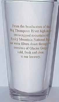 Estes Park Brewery Pint Glass - Back