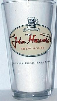 John Harvard's Brew House Pint Glass