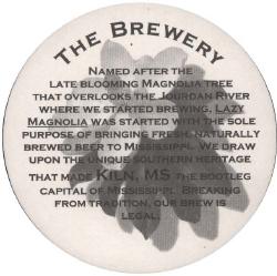 Lazy Magnolia Brewing Company Coaster - Back