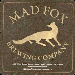 Mad Fox Brewpub Coaster