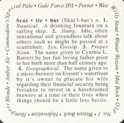 Scuttlebutt Brewing Co. - Back