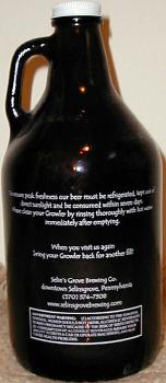 Selin's Grove Brewing Co. Growler