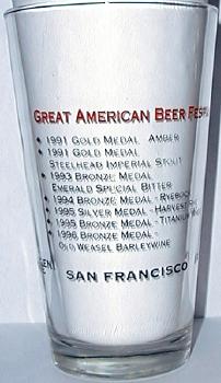 Steelhead Brewing Co. Pint Glass - Back